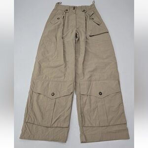 IVAN GRUNDAHL Cargo Utility Pants Unique Oversized Pockets Darted Artsy Size 38